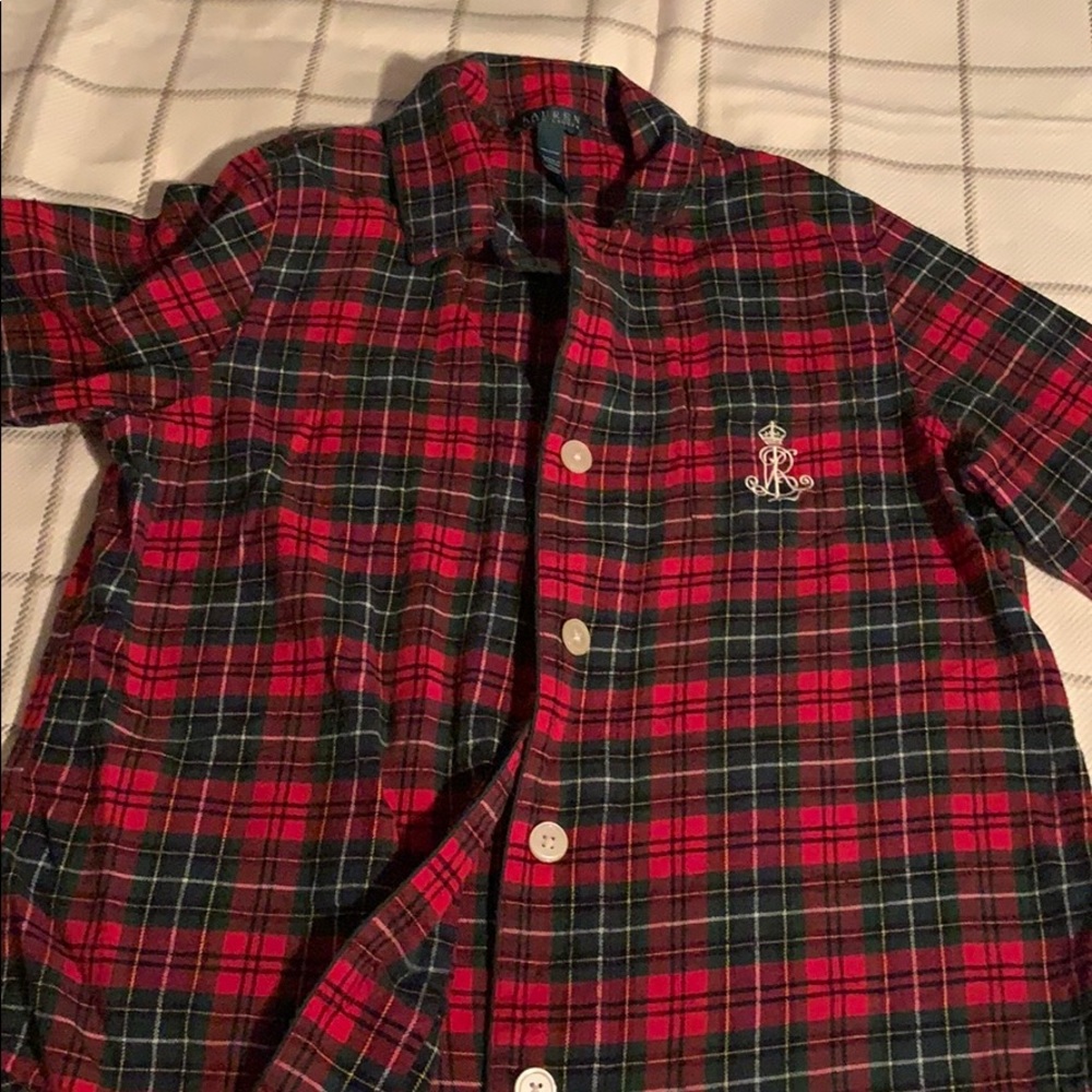 Ralph Lauren Plaid Pajama Top